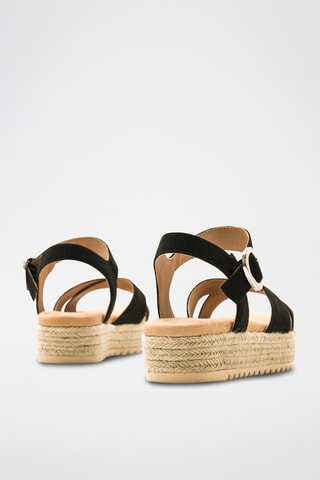 Sandales plateformes Amelie - Noir