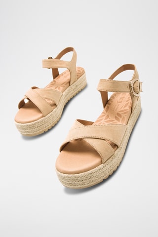 Sandales plateformes Amelie - Beige