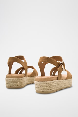 Sandales plateformes Amelie - Marron clair