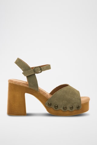 Sandales à talons Coyote - Kaki