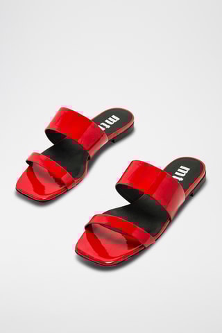 Mules vernies Necane - Rouge