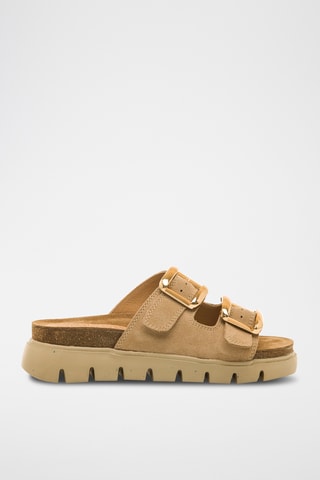 Mules en nubuck Lion - Beige