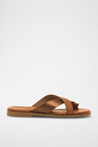 Sandales en cuir Alysa - Camel