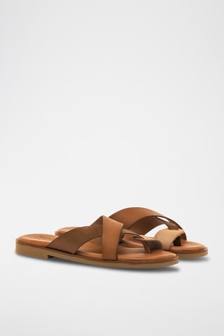 Sandales en cuir Alysa - Camel