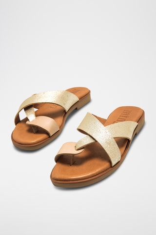 Sandales en cuir Alysa - Doré