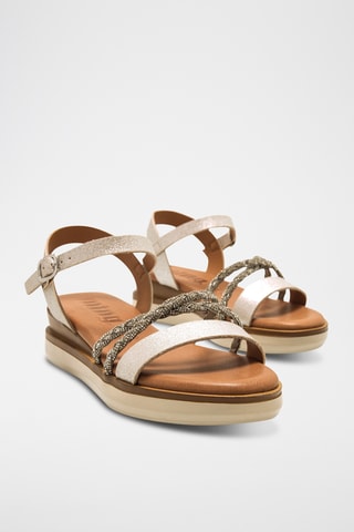 Sandales compensées Daniela - Beige