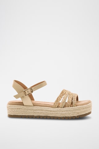 Sandales plateformes Amelie - Beige