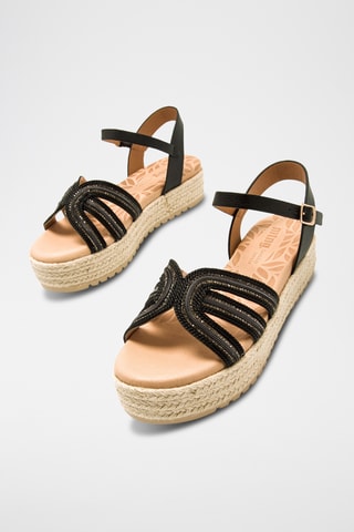 Sandales plateformes Amelie - Noir