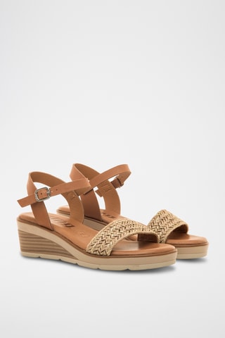 Sandales compensées Mariella - Marron