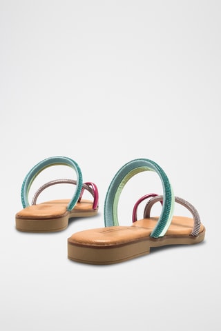 Sandales Alysa - Vert clair et violet