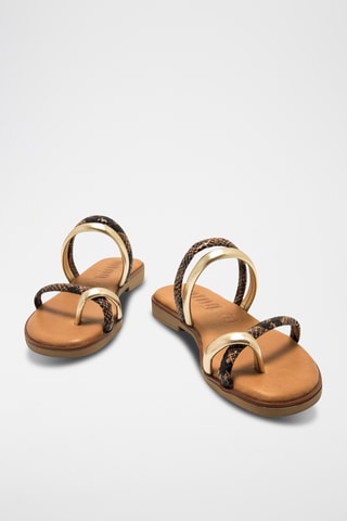 Sandales Alysa - Marron et doré