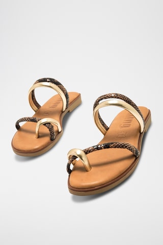 Sandales Alysa - Marron et doré