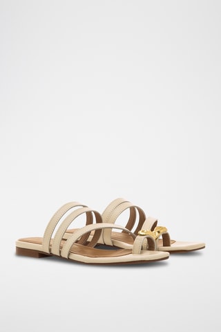 Sandales en cuir Necane - Beige
