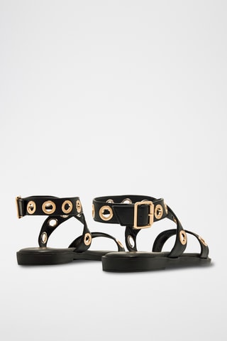 Sandales en cuir Alysa - Noir