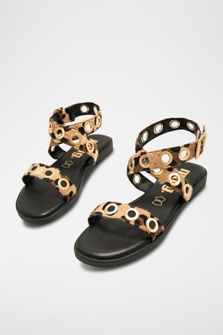 Sandales en cuir Alysa - Beige