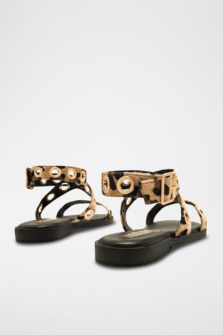 Sandales en cuir Alysa - Beige