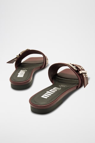 Mules en cuir Necane - Bordeaux