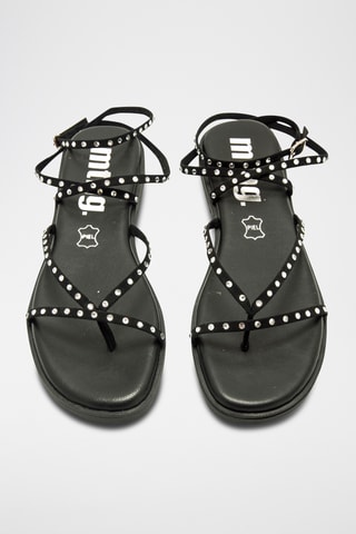 Spartiates en nubuck Alysa - Noir