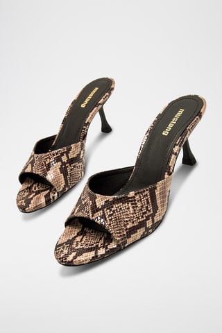 Mules à talons Marta - Taupe