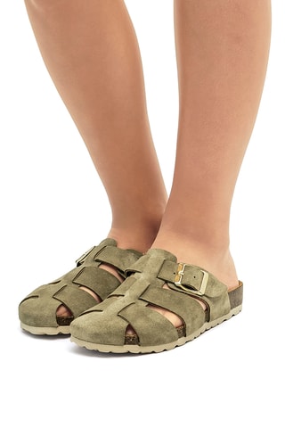 Mules Liliane - Kaki