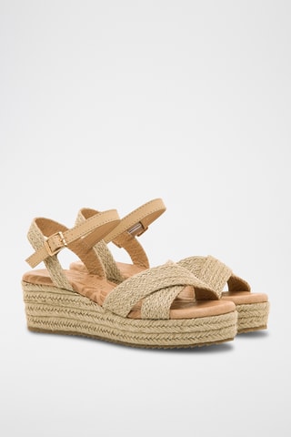 Sandales compensées Lita - Beige