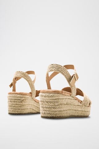 Sandales compensées Lita - Beige