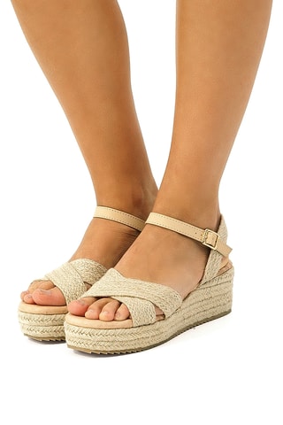 Sandales compensées Lita - Beige