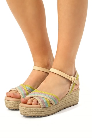 Sandales compensées Lita - Beige