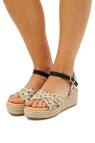 Sandales compensées Lita - Beige