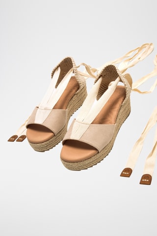 Sandales compensées Lita - Beige