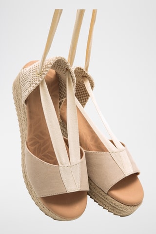 Sandales compensées Lita - Beige