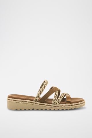 Mules Lorette - Marron et beigee