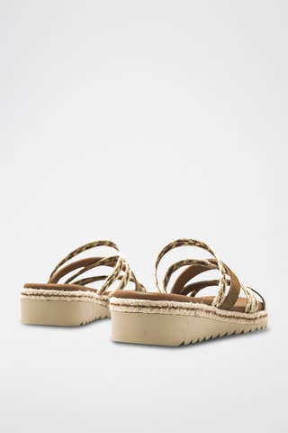 Mules Lorette - Marron et beigee