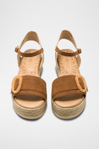 Sandales plateformes Amelie - Marron