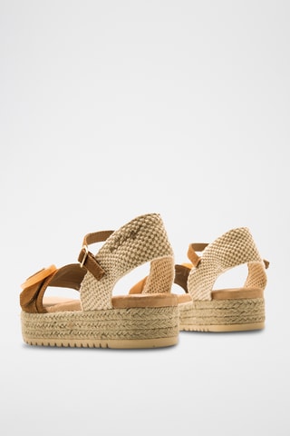 Sandales plateformes Amelie - Marron