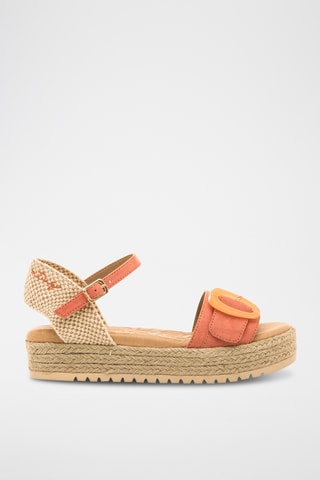 Sandales plateformes Amelie - Corail