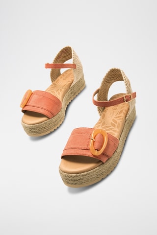 Sandales plateformes Amelie - Corail