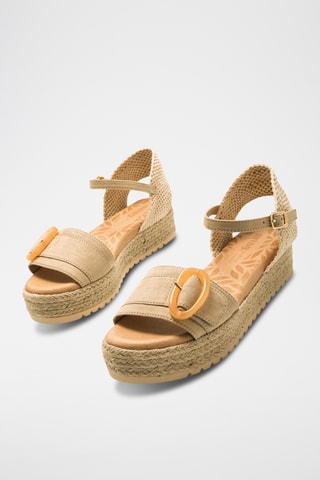 Sandales plateformes Amelie - Beige