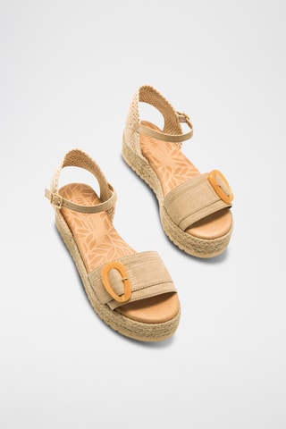 Sandales plateformes Amelie - Beige