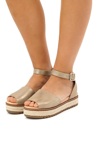 Sandales plateformes Amelie - Beige
