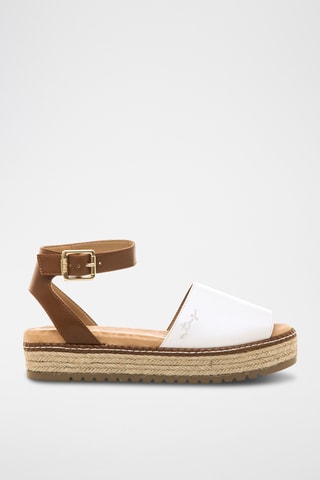 Sandales plateformes Amelie - Blanc