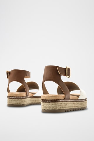 Sandales plateformes Amelie - Blanc