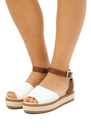 Sandales plateformes Amelie - Blanc