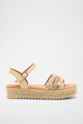 Sandales plateformes Amelie - Beige