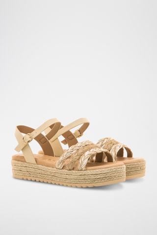 Sandales plateformes Amelie - Beige