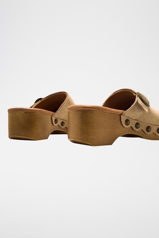 Sabots en nubuck Elois - Beige