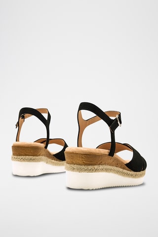 Sandales compensées Elif - Noir