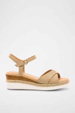 Sandales compensées Elif - Beige