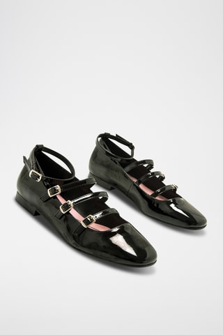 Babies vernis Camille - Noir