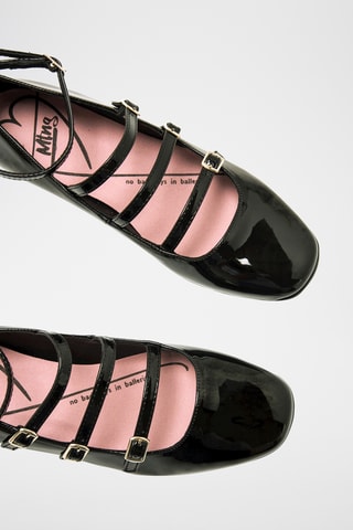 Babies vernis Camille - Noir